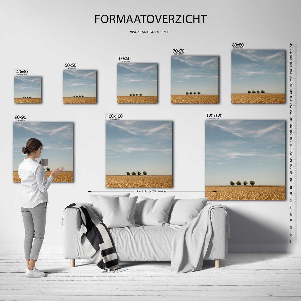 Rustige landschap Poster