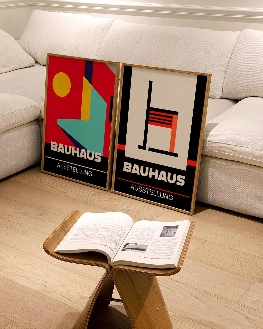 Lijnen en vlakkenspel Posterset