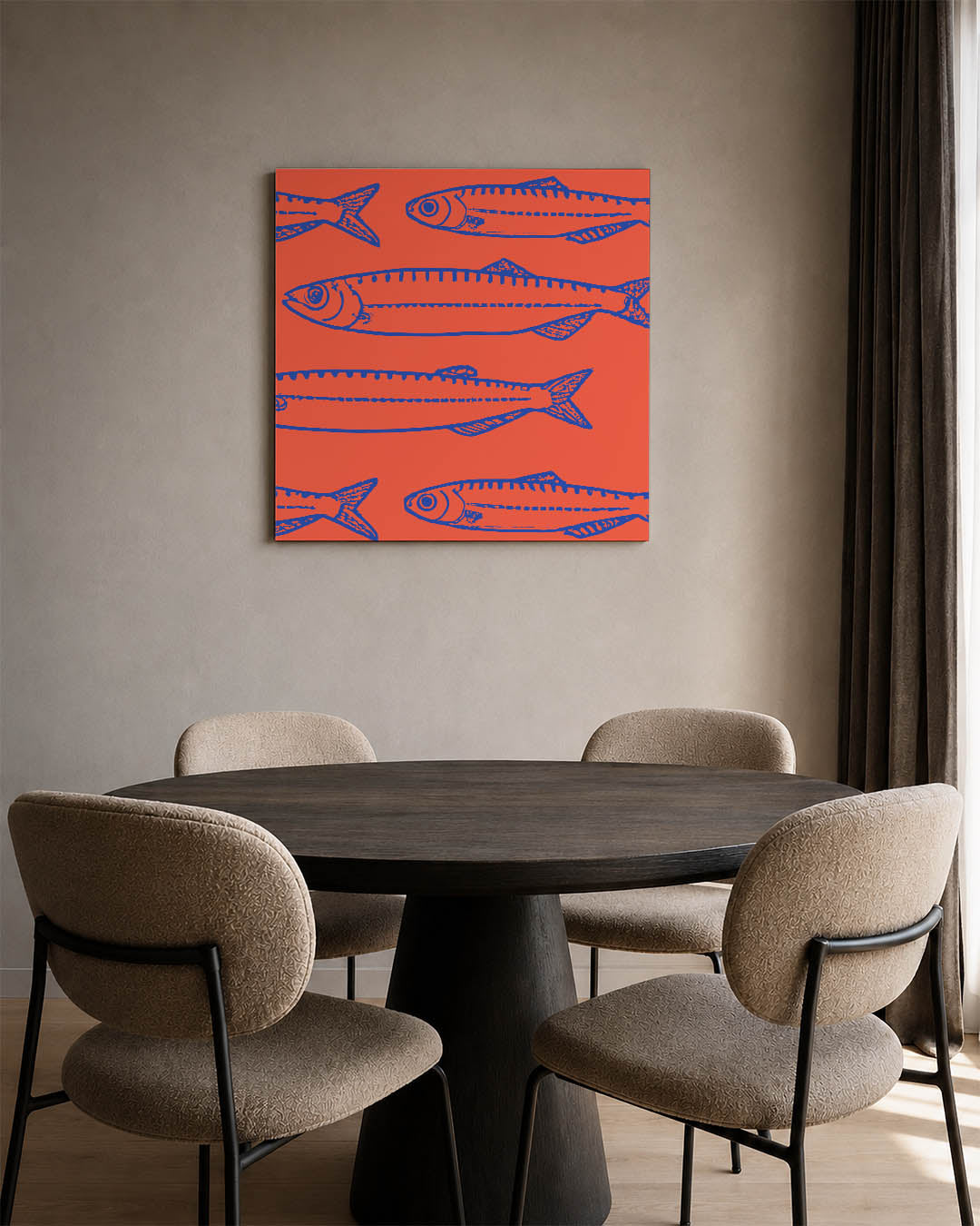 Vissenpatroon Kunstwerk