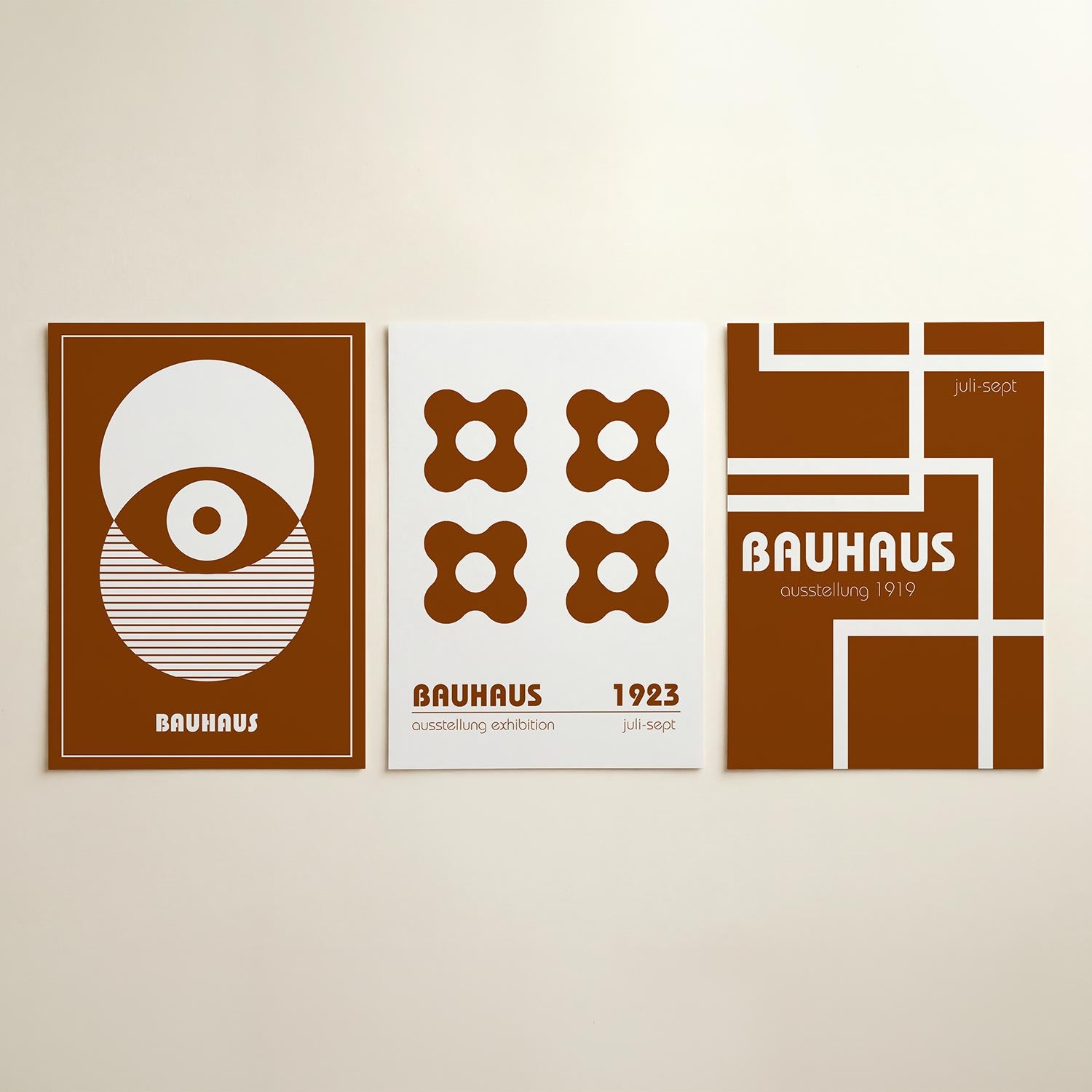 Cirkelritme en lijnen Posterset