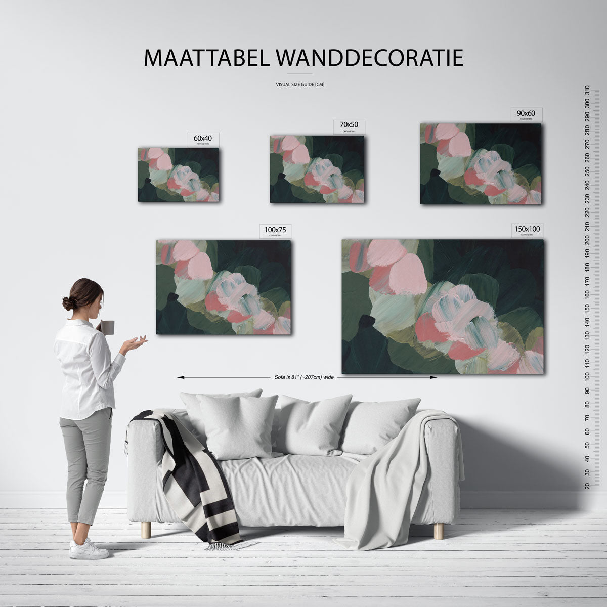 Organische borstels Kunstwerk