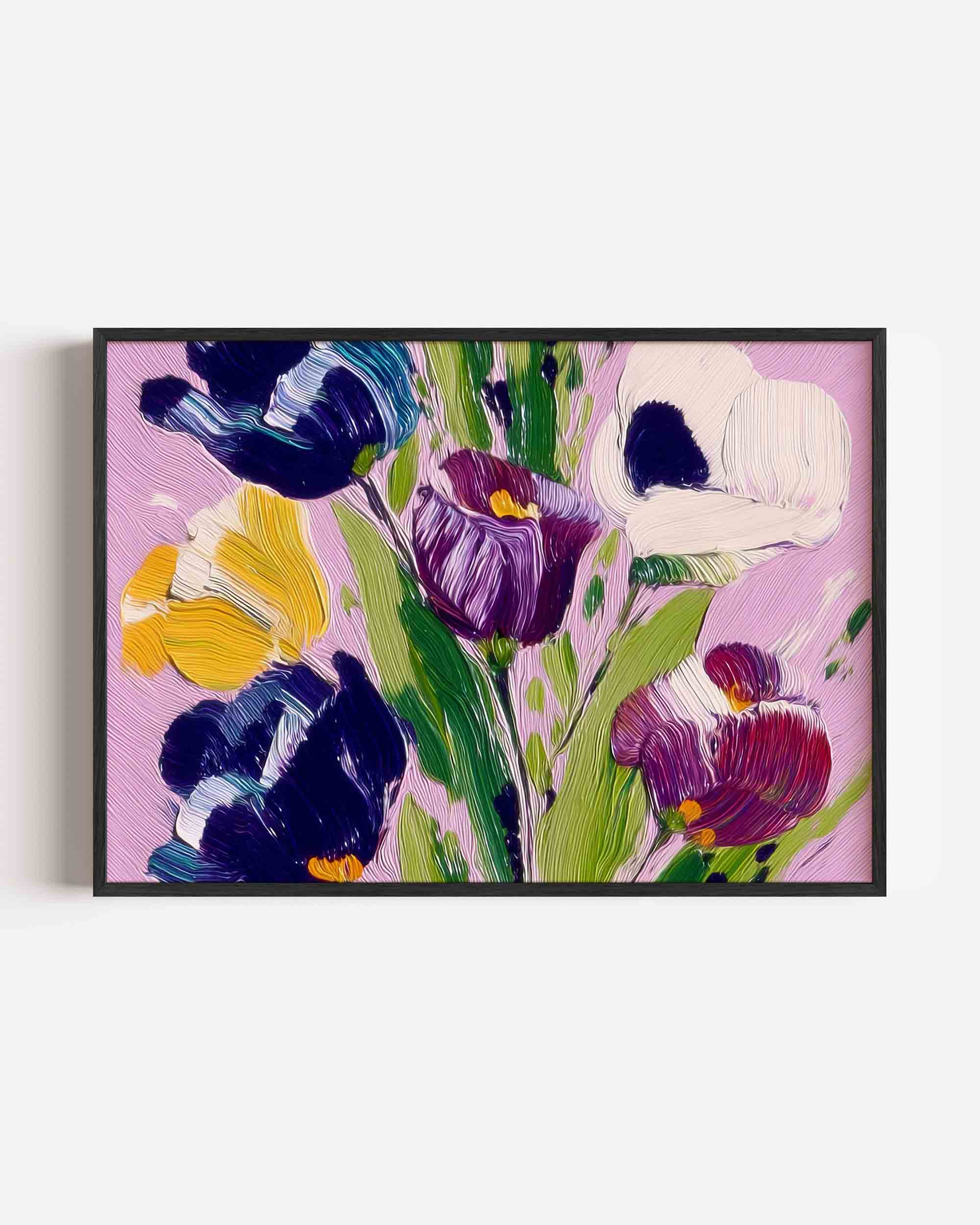 Bloemen in levendige kleuren Poster