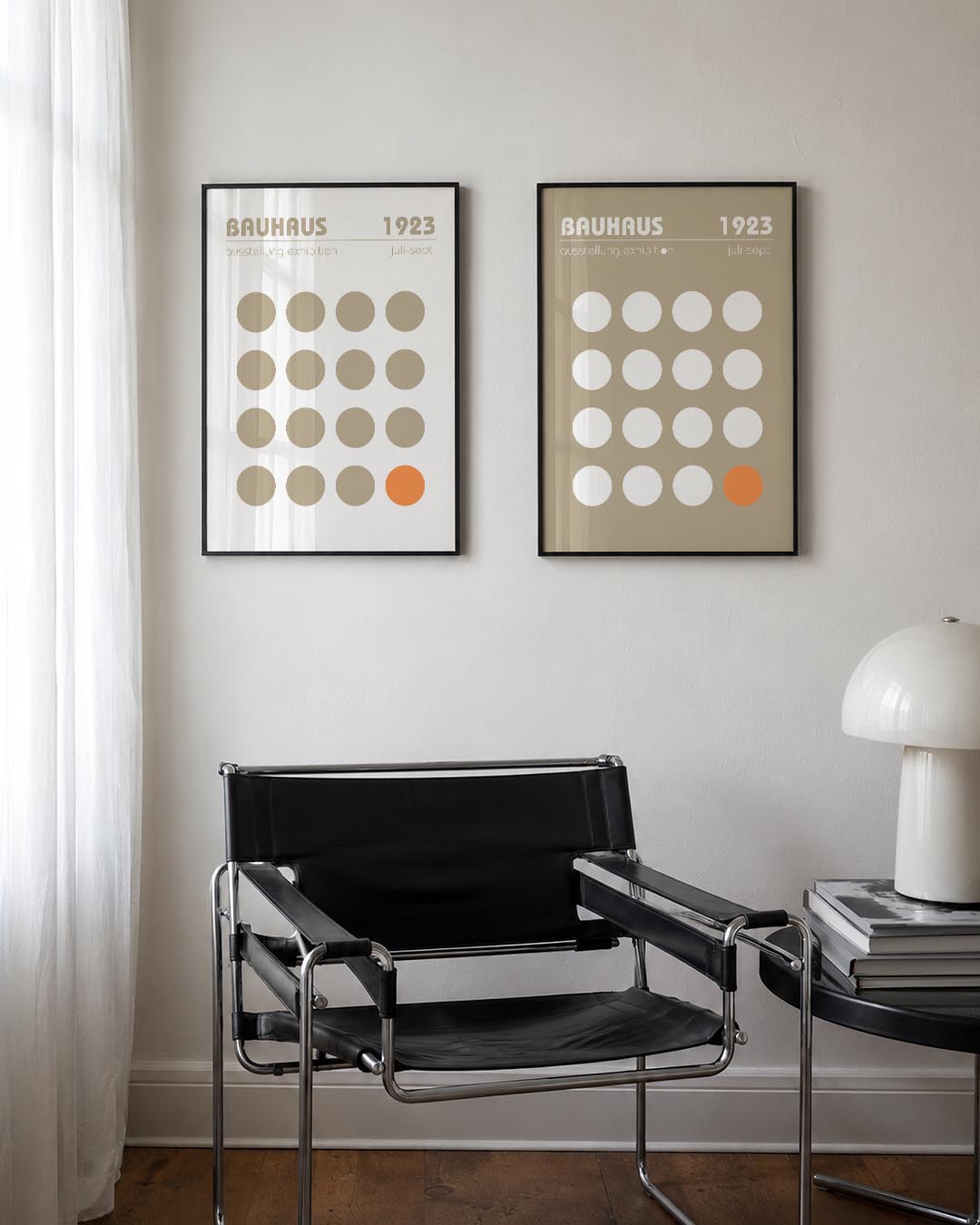 Cirkelritme en contrast Posterset