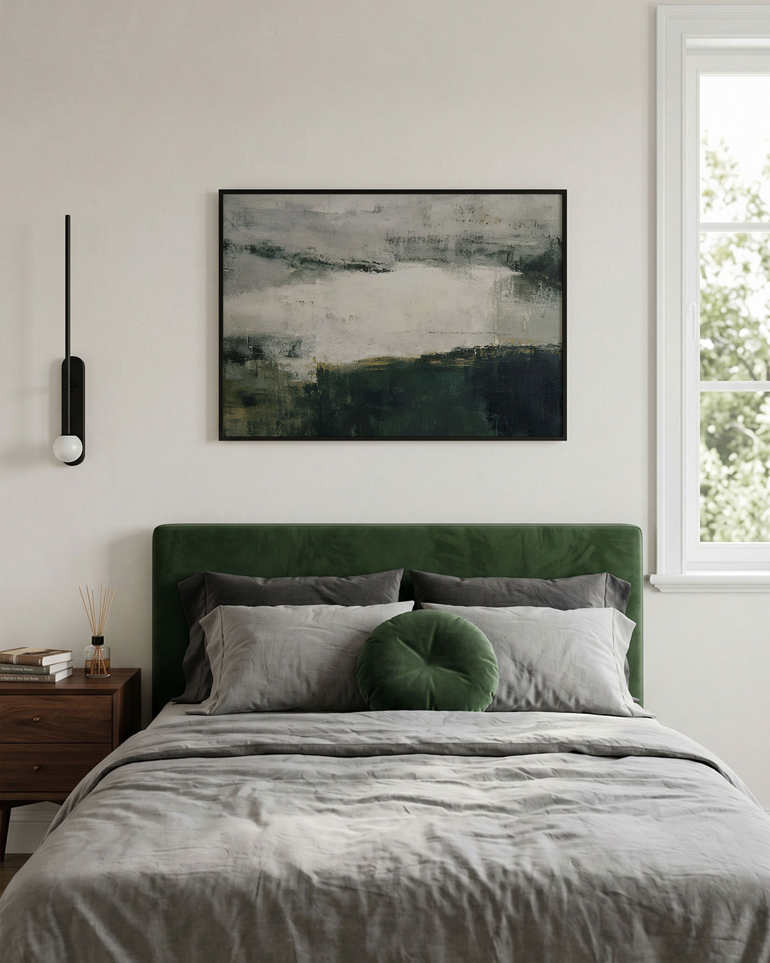 Abstracte landschapsweergave Poster