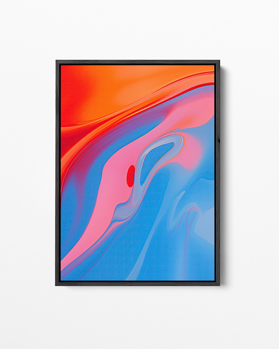 Vloeiende kleurencompositie Kunstwerk