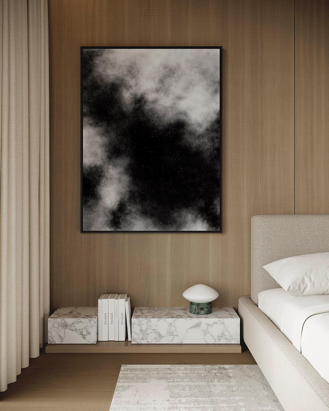 Dynamische wolken Kunstwerk