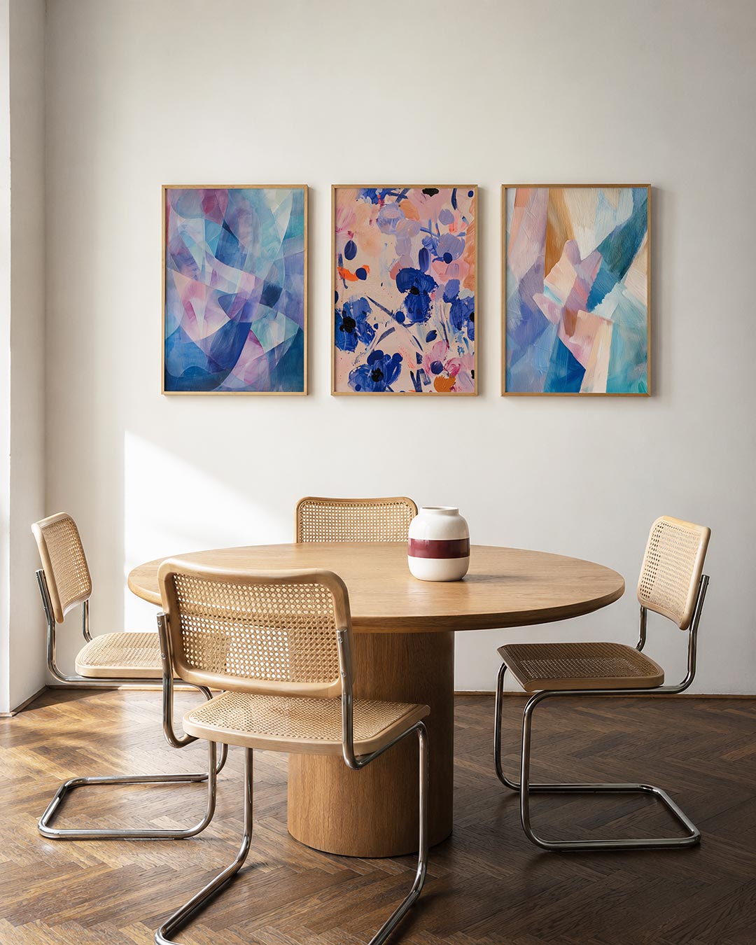 Kleurige vormenmix Posterset