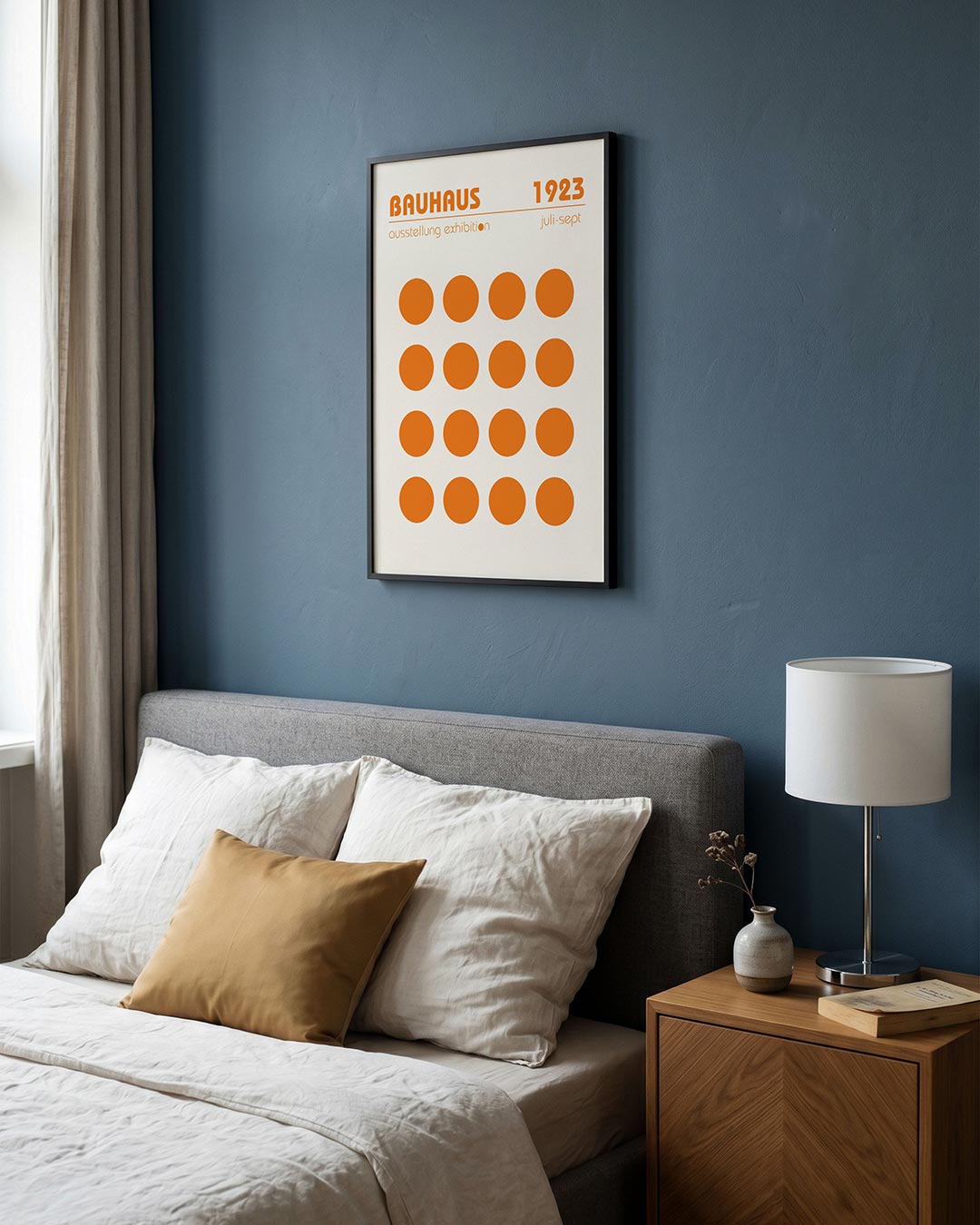 Cirkelritme oranje Poster