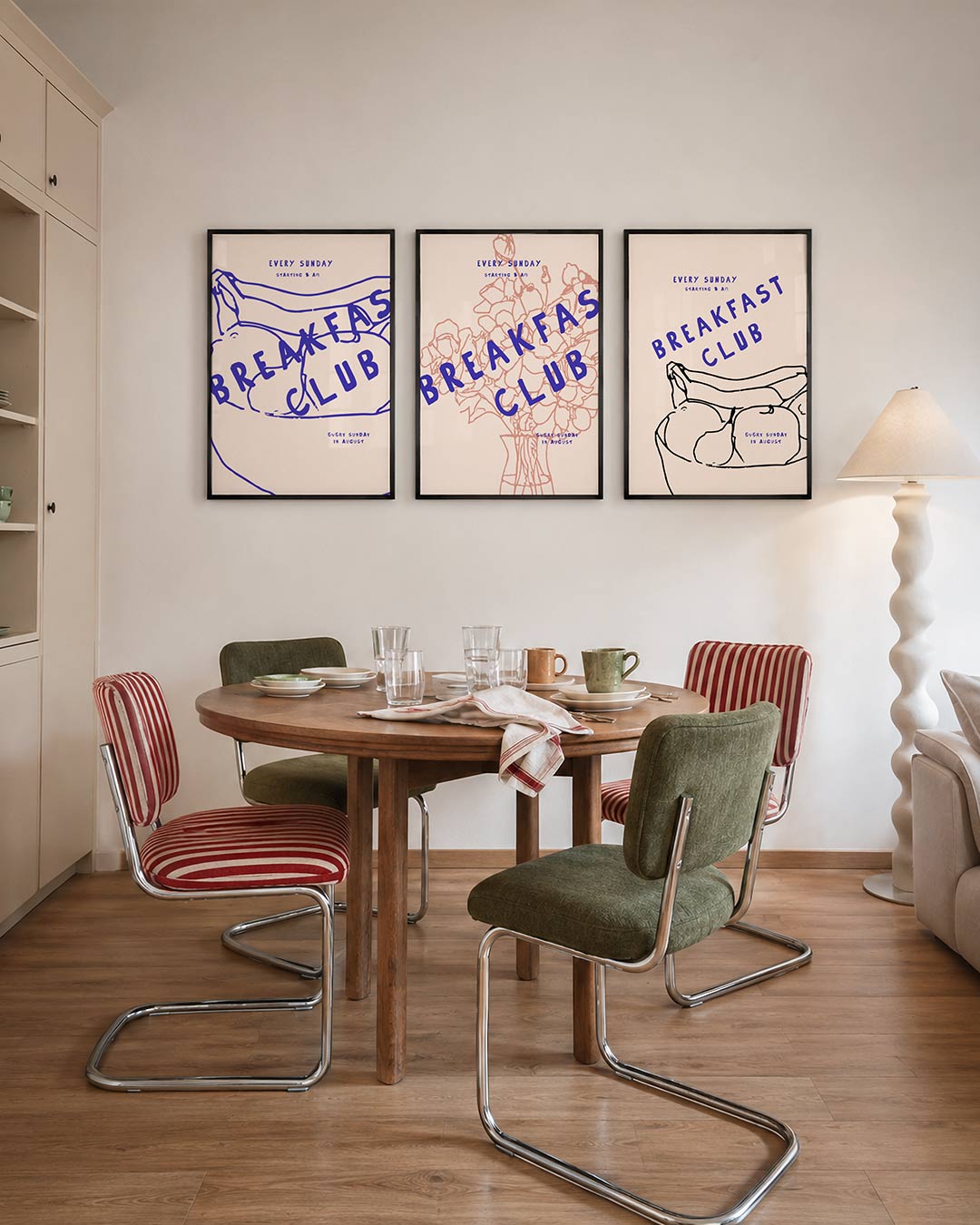 Lijnen en letters Posterset