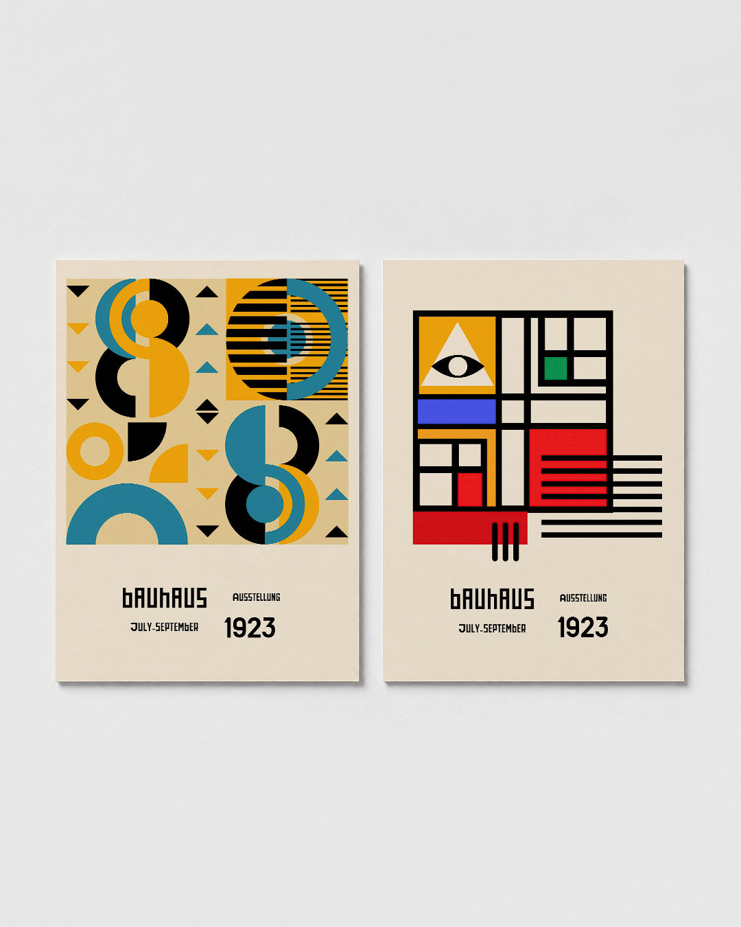 Vormen en vlakkenspel Posterset