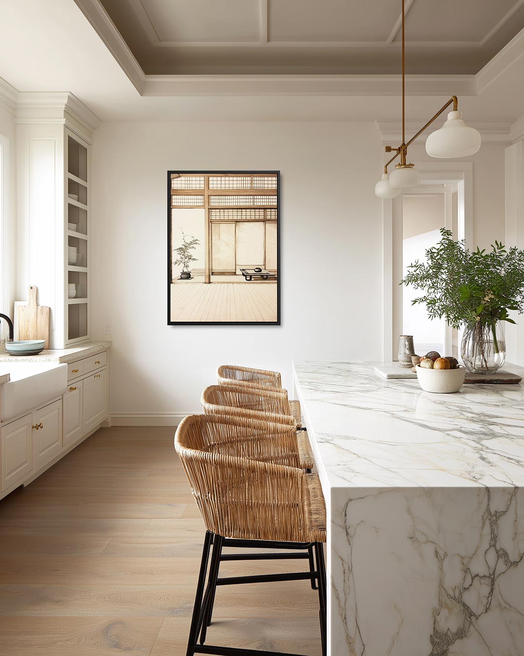 Interieur illustratie Kunstwerk