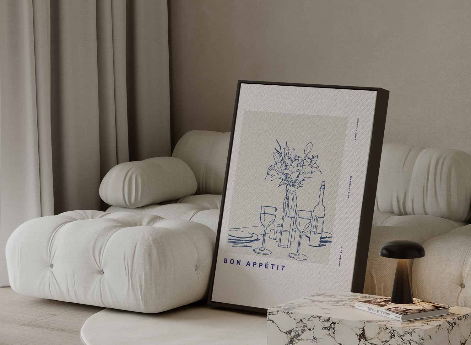 Stijlvolle Tafelscène Kunstposter