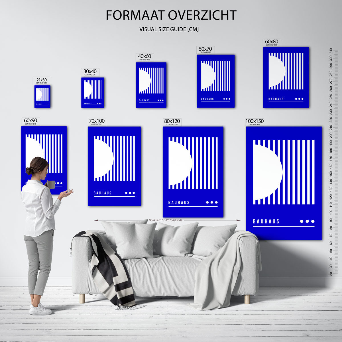 Lijnen en vlakken Poster