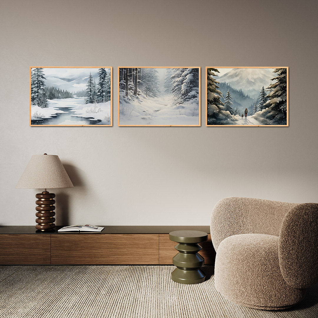 Winterse sereniteit Posterset