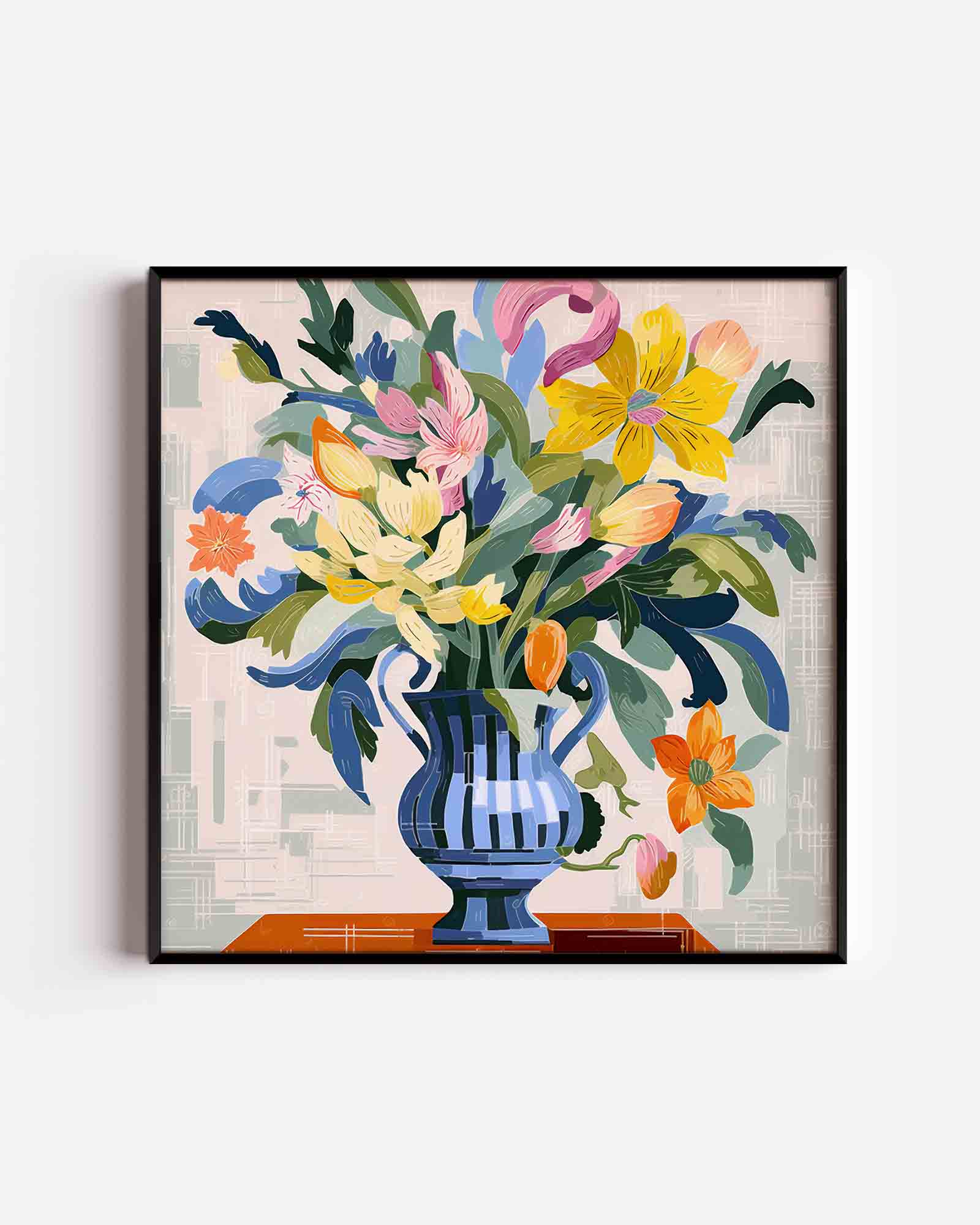 Bloemen in vaas Poster