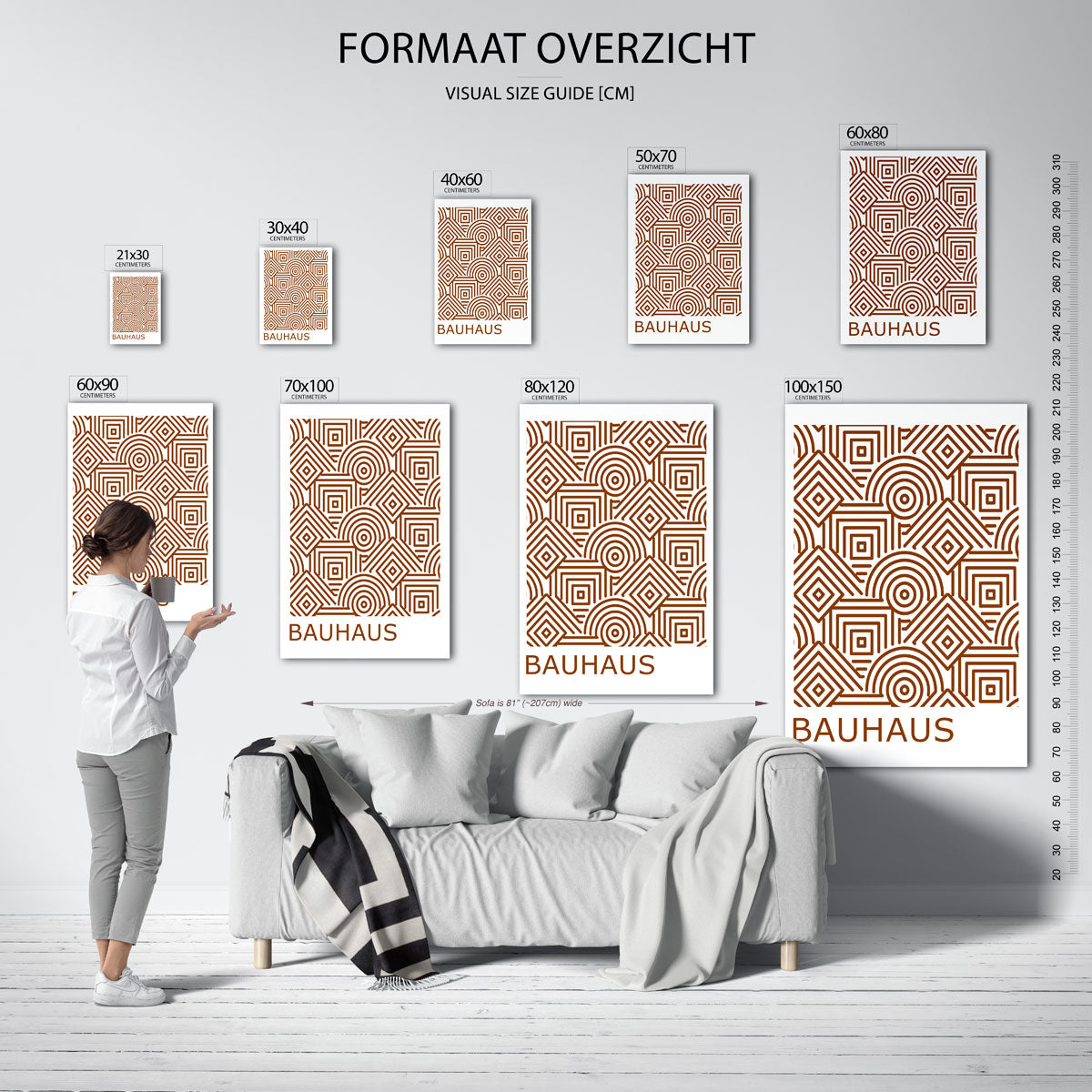 Lijnen en patronen Poster