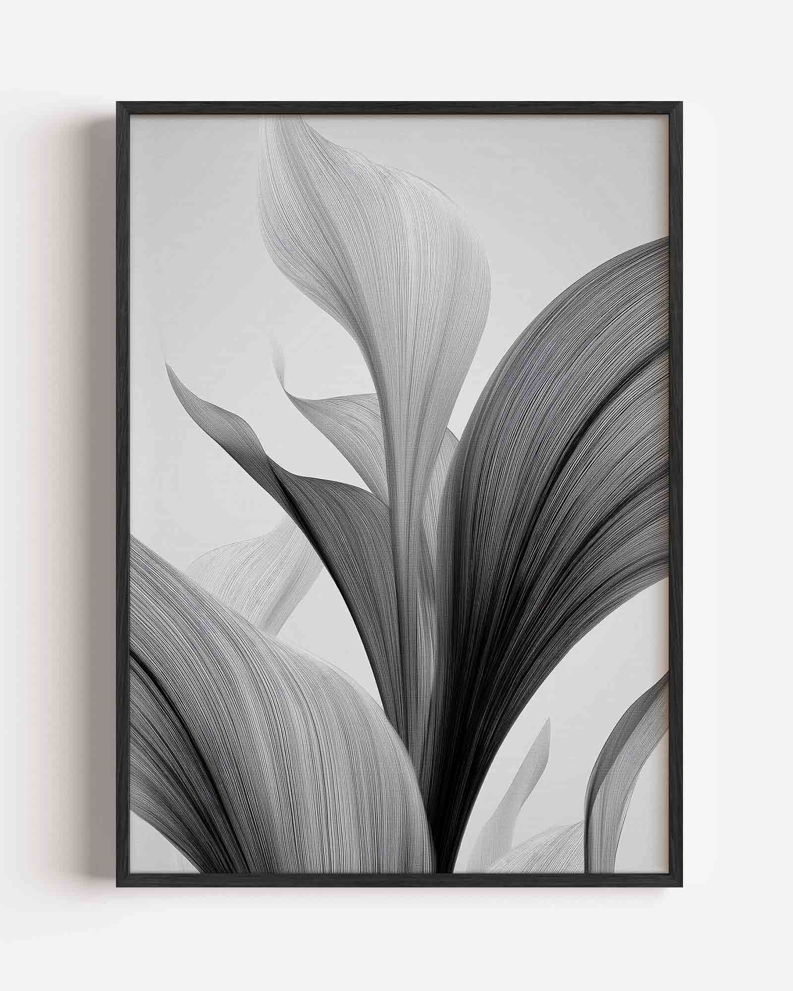Abstracte bladeren Poster