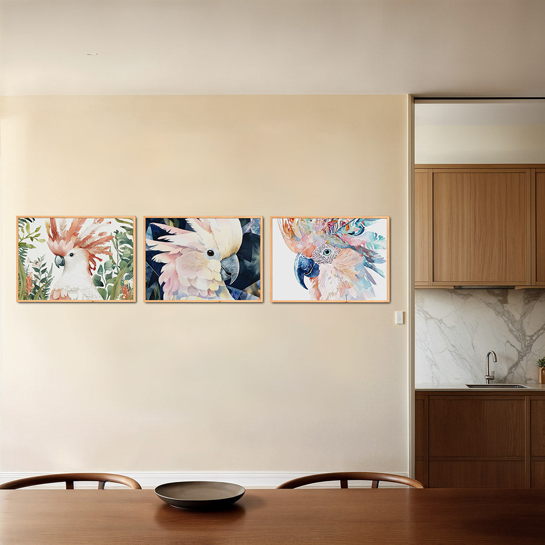 Vogels en bladeren Posterset