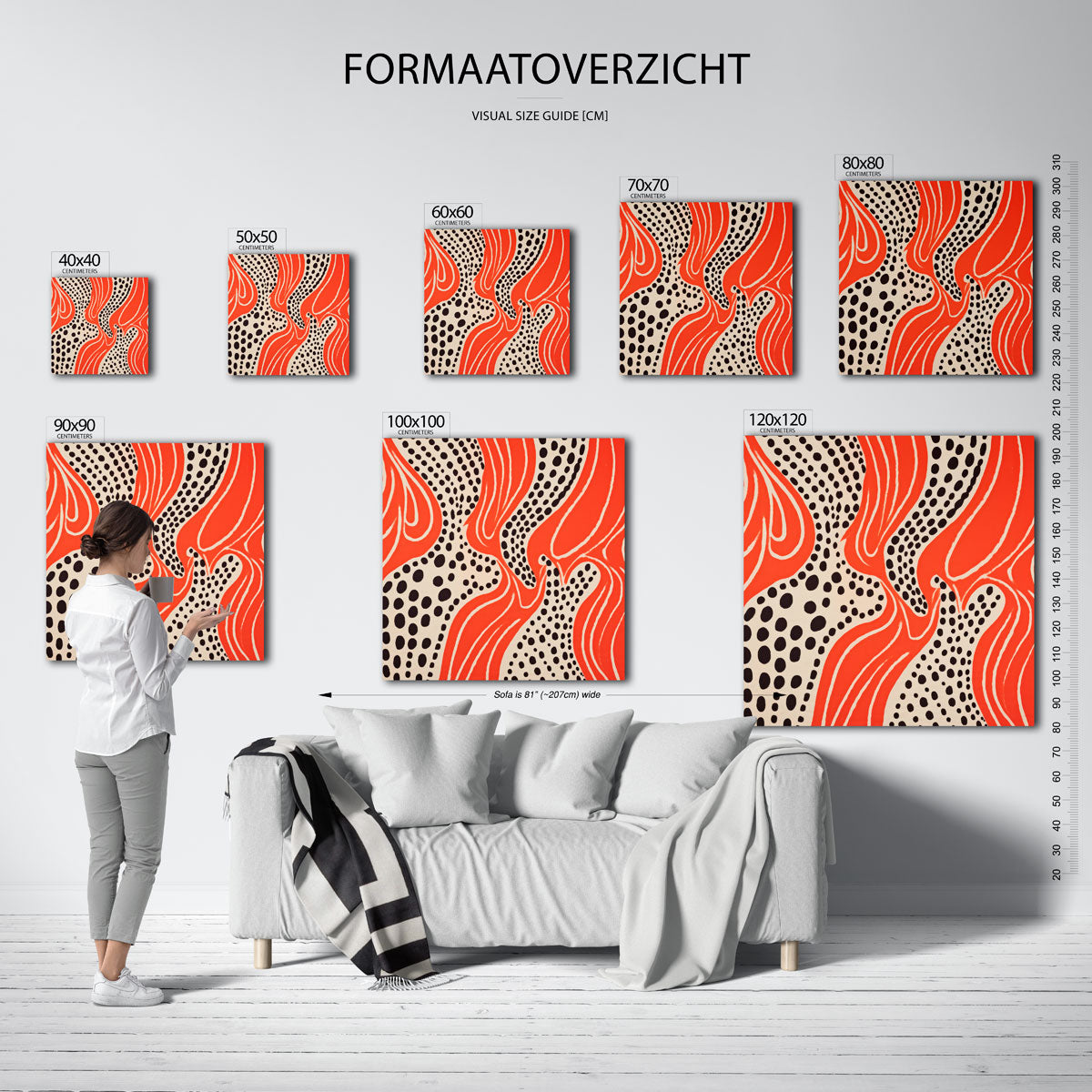 Golvende stippen Poster