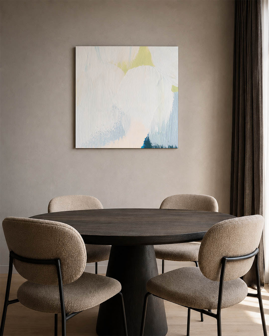 Kleurrijke penseelstreken Kunstwerk