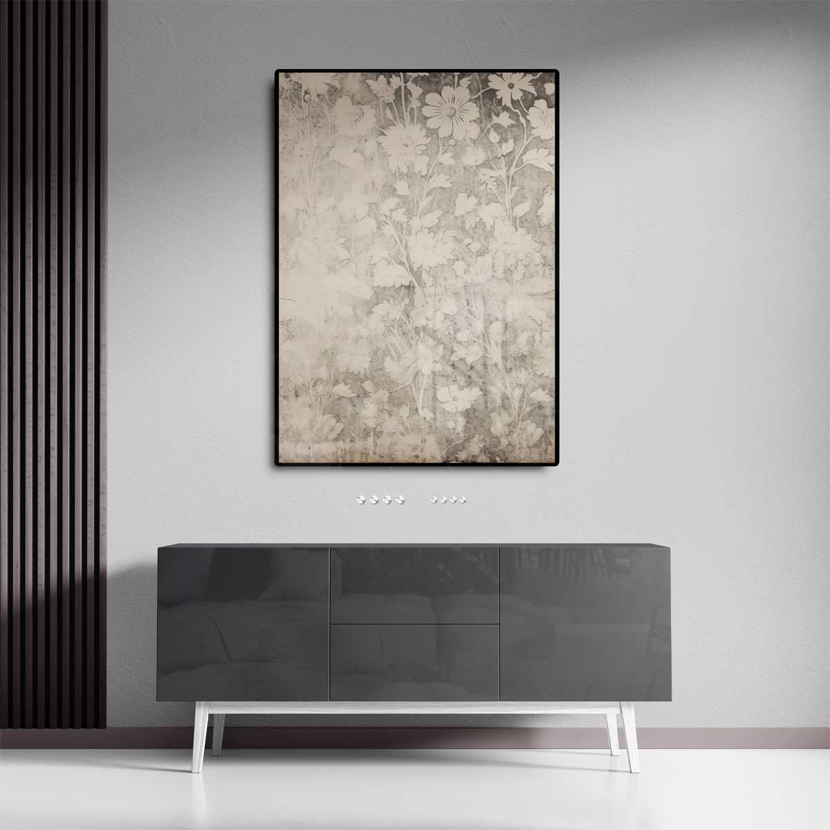 Bloemrijke Schaduwvlucht Kunstwerk-canvas-dibond-plexiglas-wanddecoratie-WallArtistic