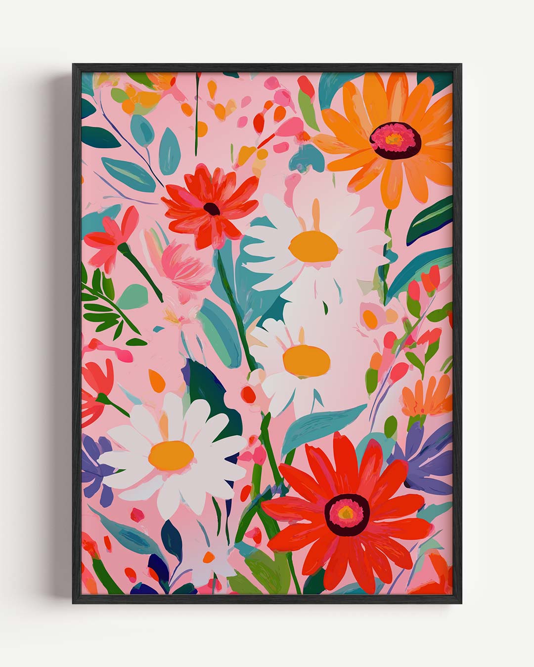 Bloemenpracht op Canvas Poster-WallArtistic