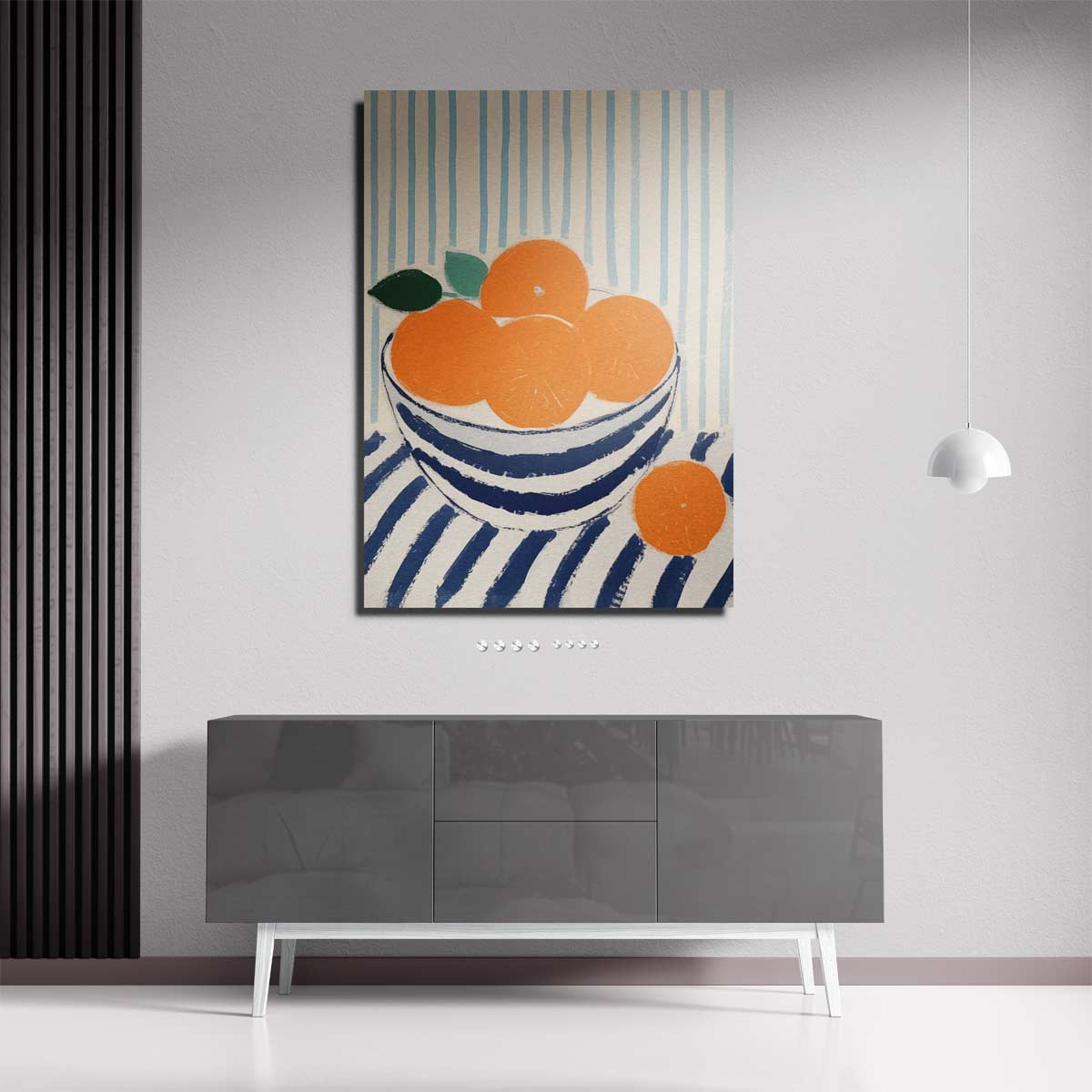 Zomers Stilleven met Mandarijnen Kunstwerk-canvas-dibond-plexiglas-wanddecoratie-WallArtistic