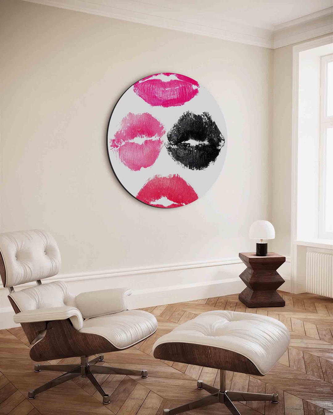 Lippenafdrukken Muurcirkel