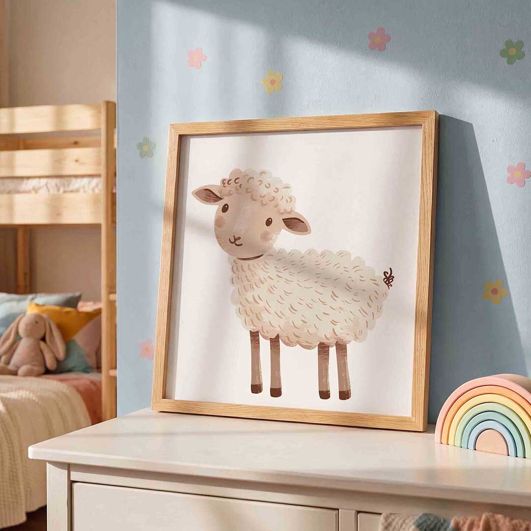 Schattig schaap Poster