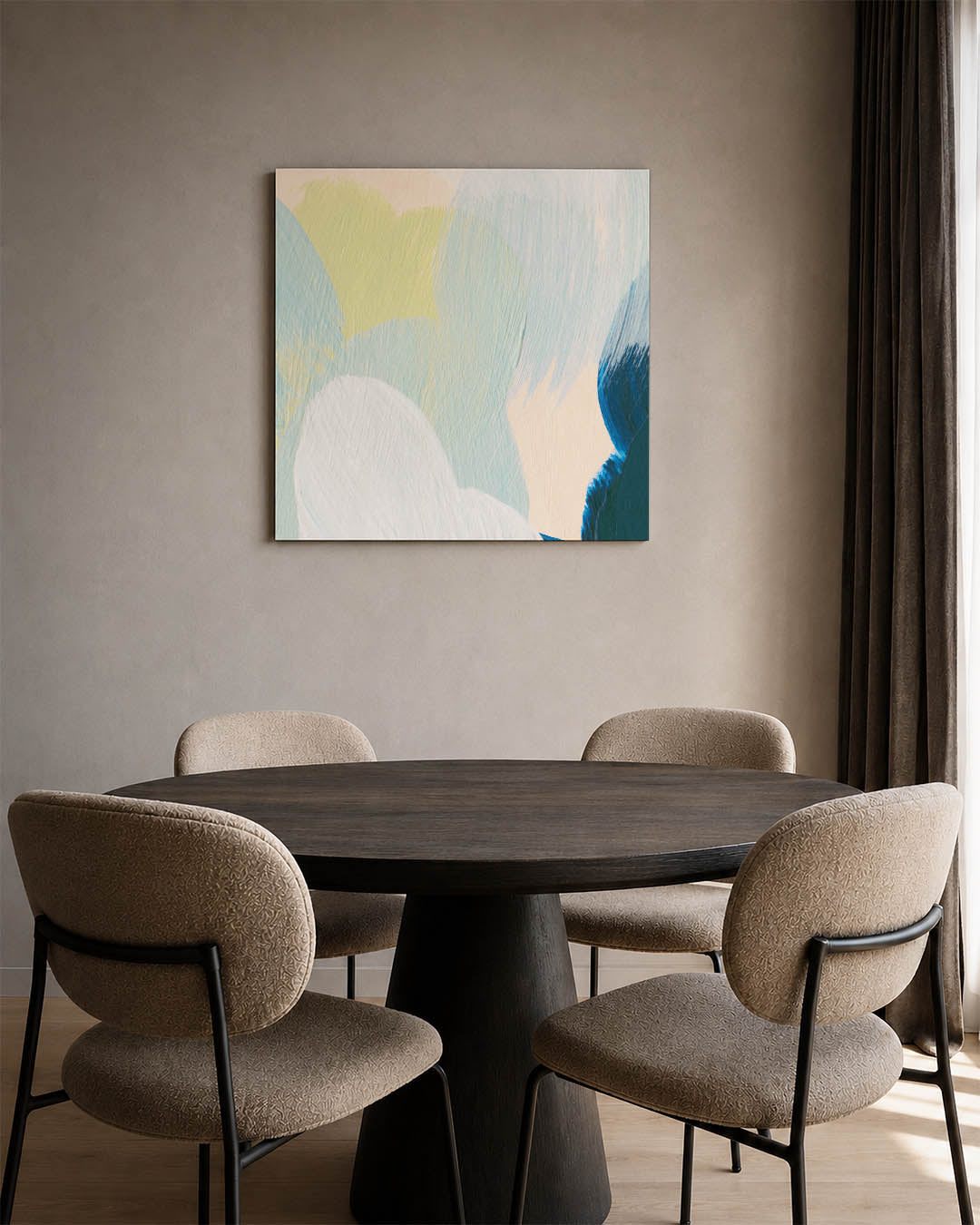 Kleurrijke vegen Kunstwerk