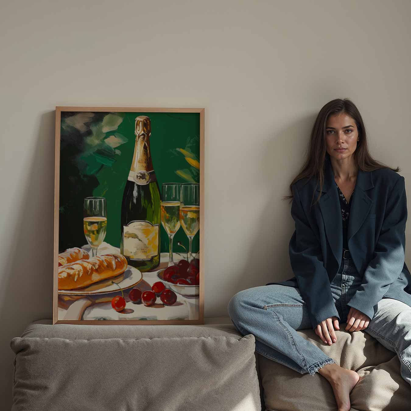 Luxe Champagne Brunch Poster-WallArtistic