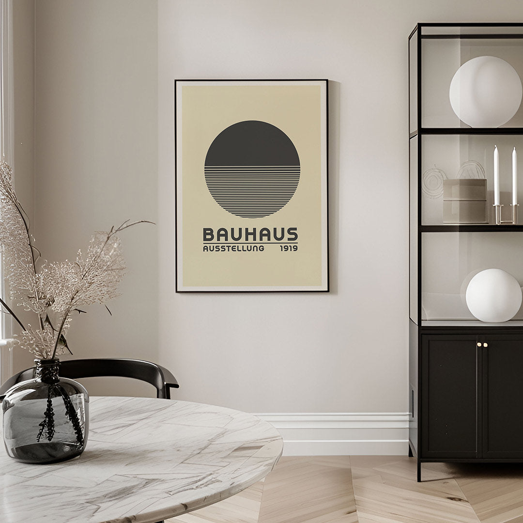 Cirkel en lijnen Poster