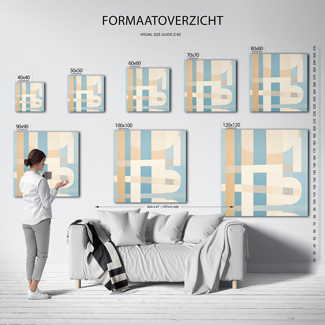 Geometrische vormen Kunstwerk