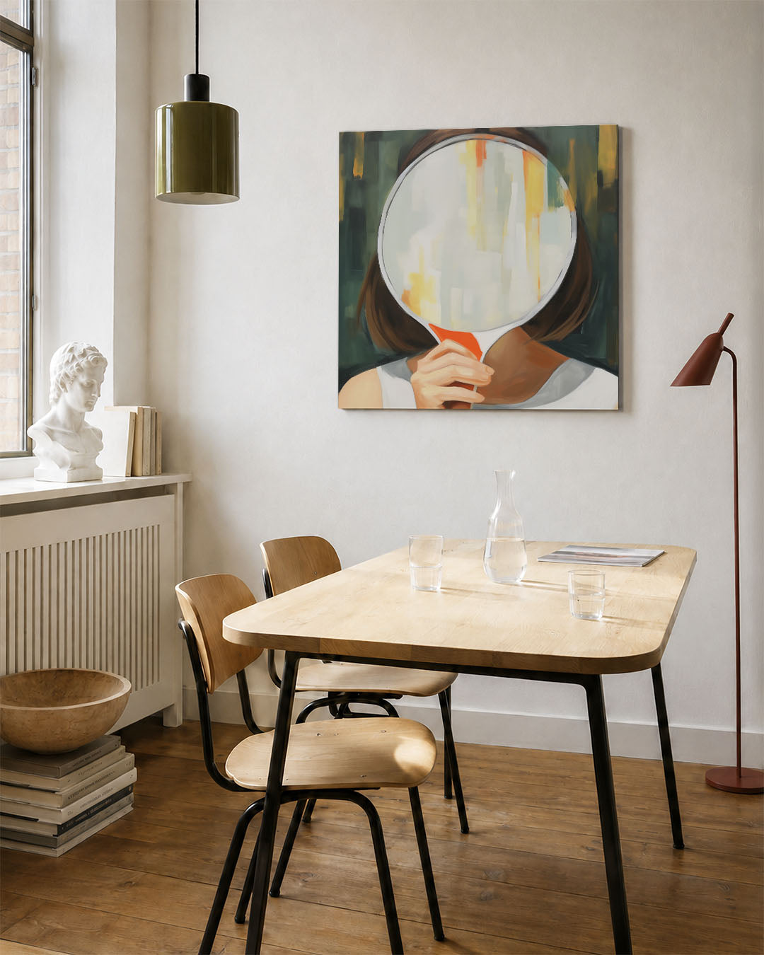 Reflectie en vervaging Kunstwerk