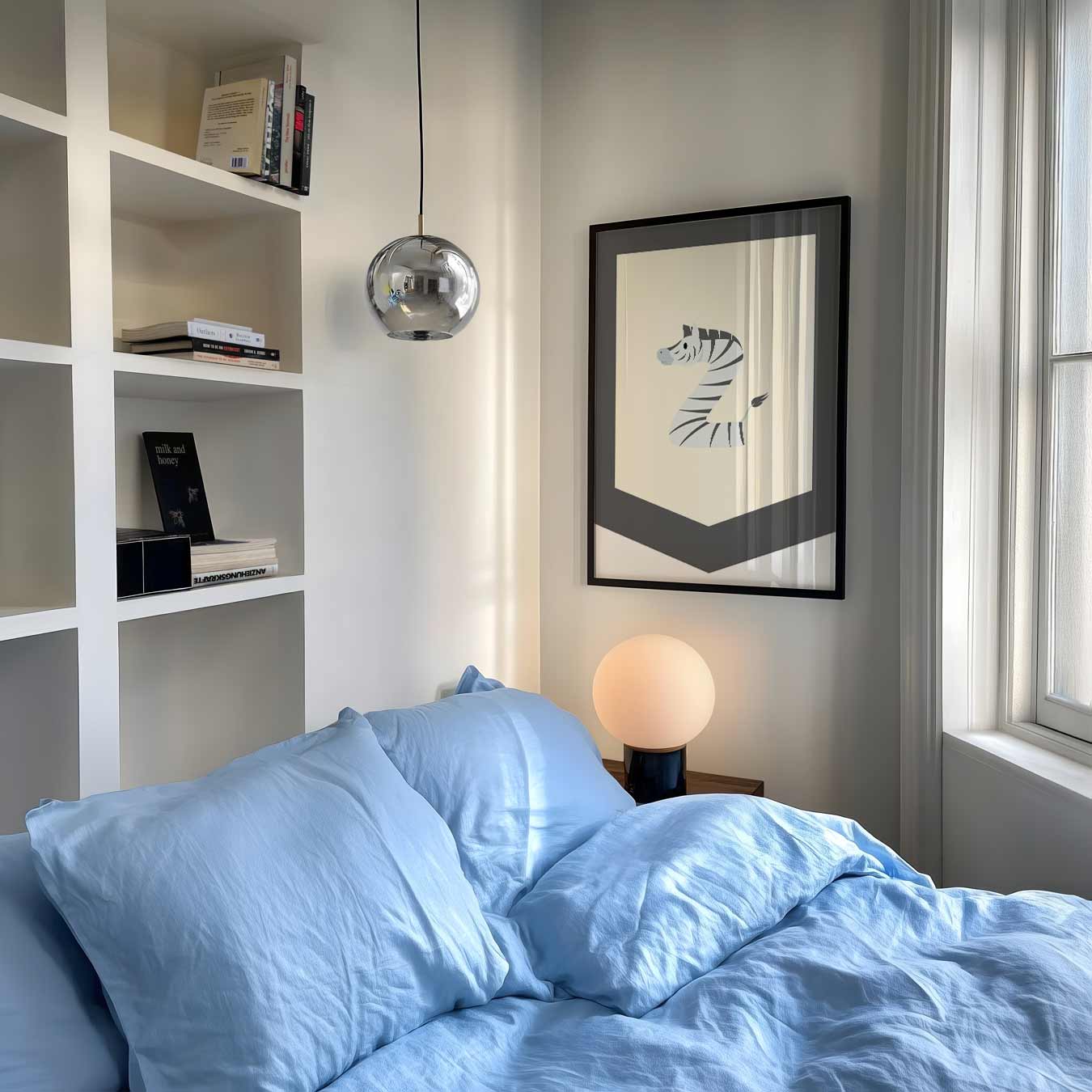 Speelse Zebra Alfabet Poster-WallArtistic