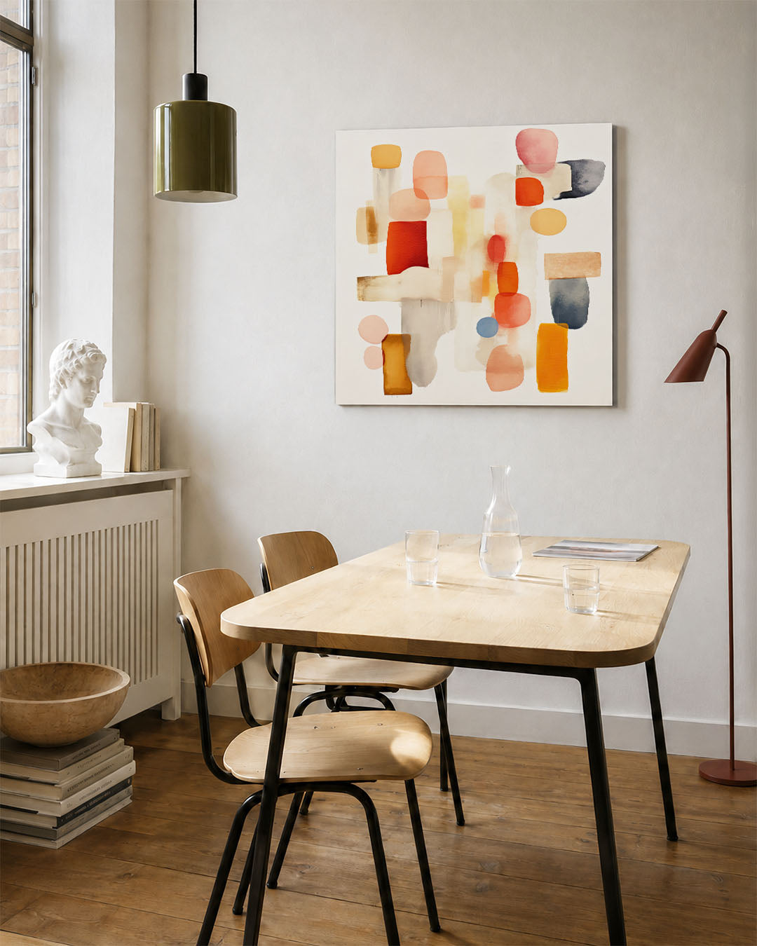 Vormenspel in kleur Kunstwerk