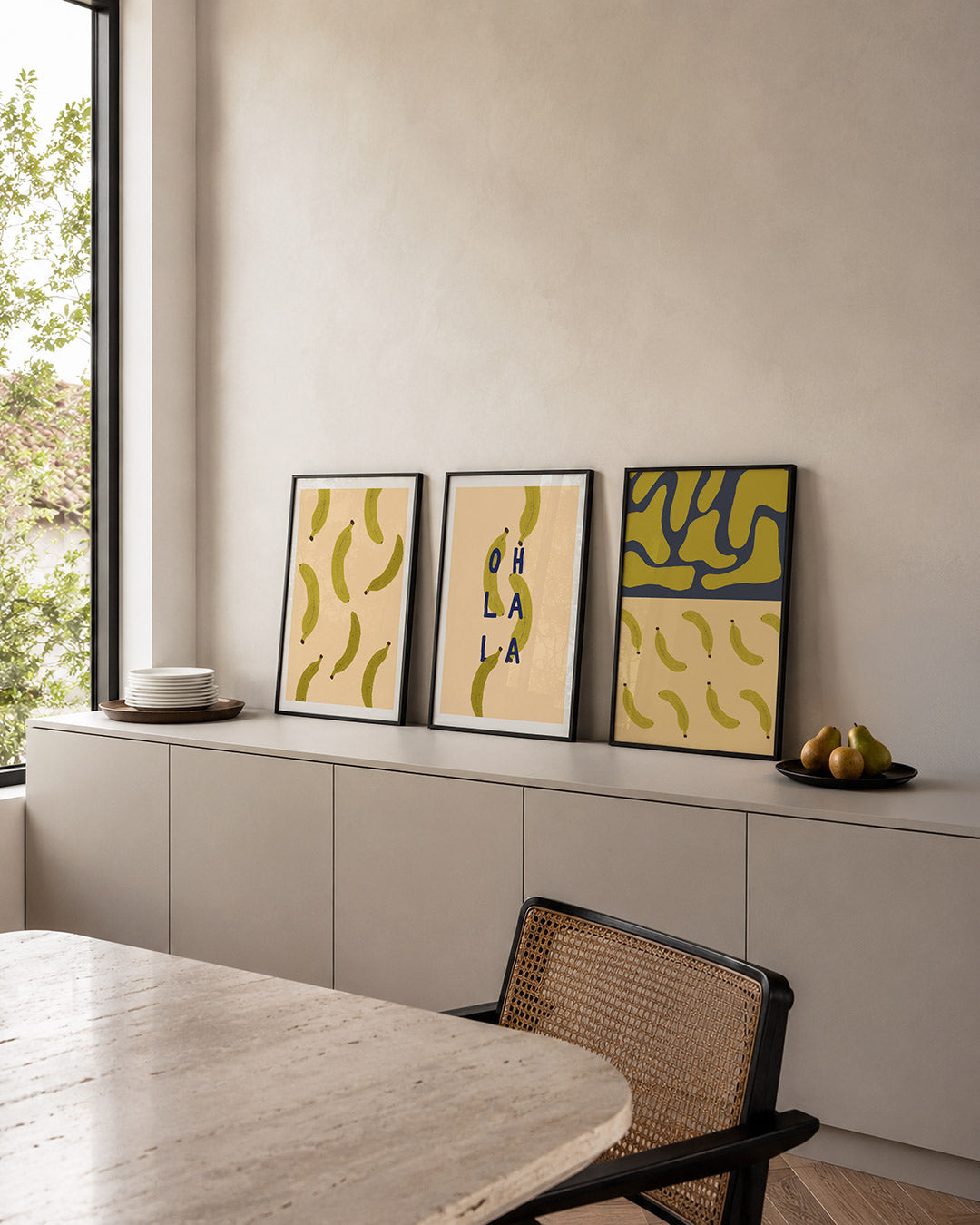 Speelse bananen Posterset