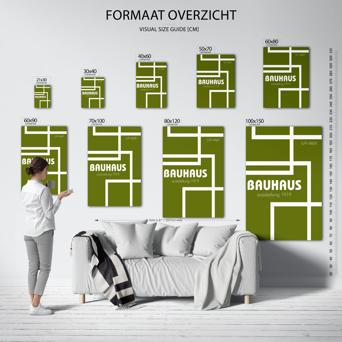 Lijnen en vlakken Poster