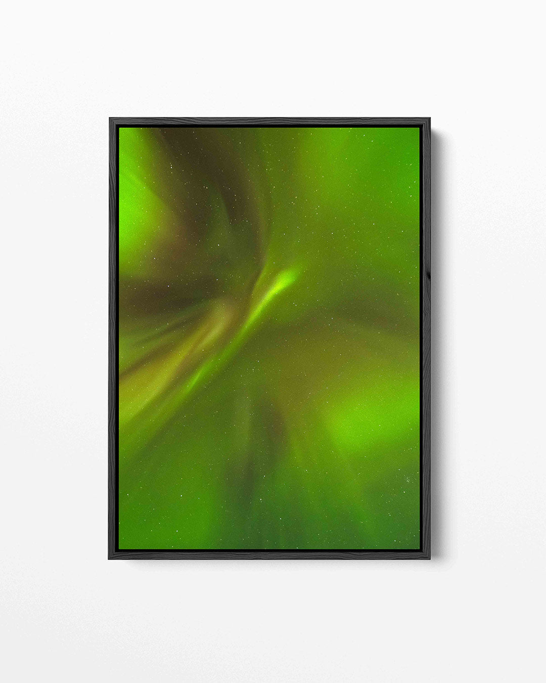 Lichtgolven in de nacht Kunstwerk