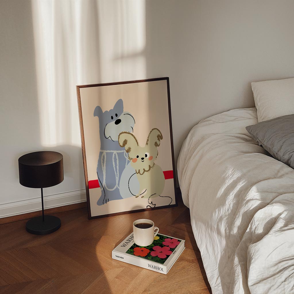 Vrolijke Vrienden Poster-WallArtistic