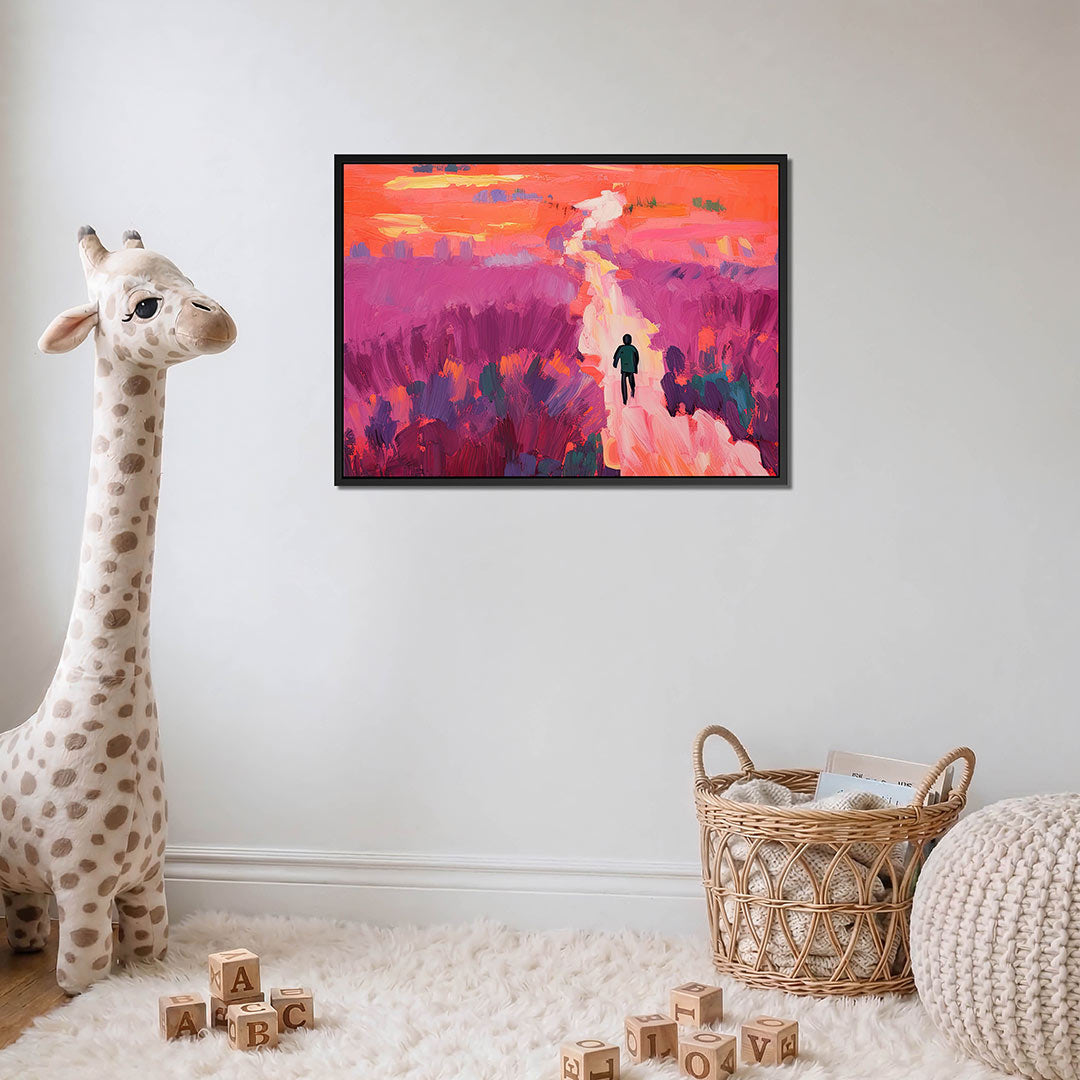 Kleurrijke wandeling Kunstwerk