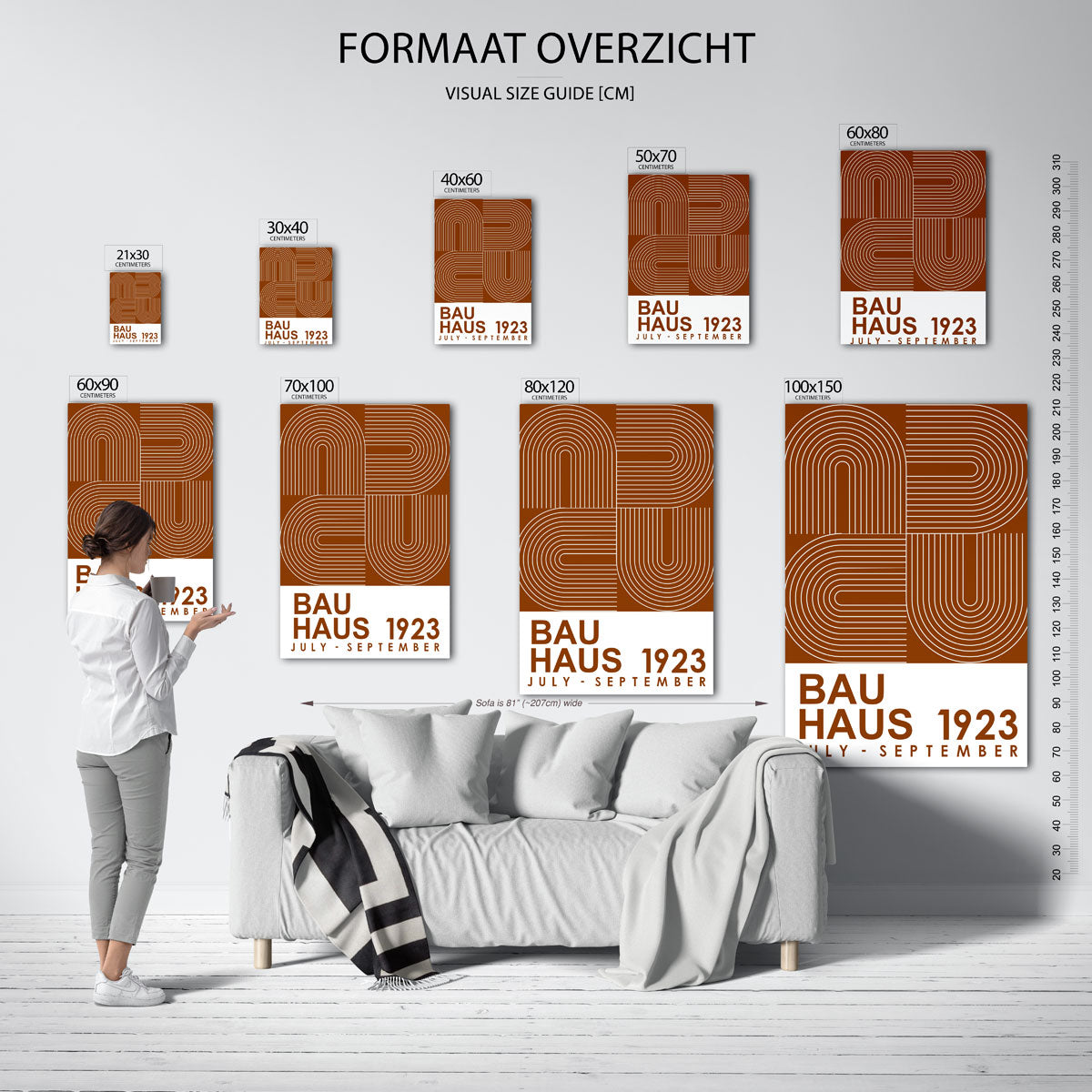 Lijnen en vlakkenspel Poster