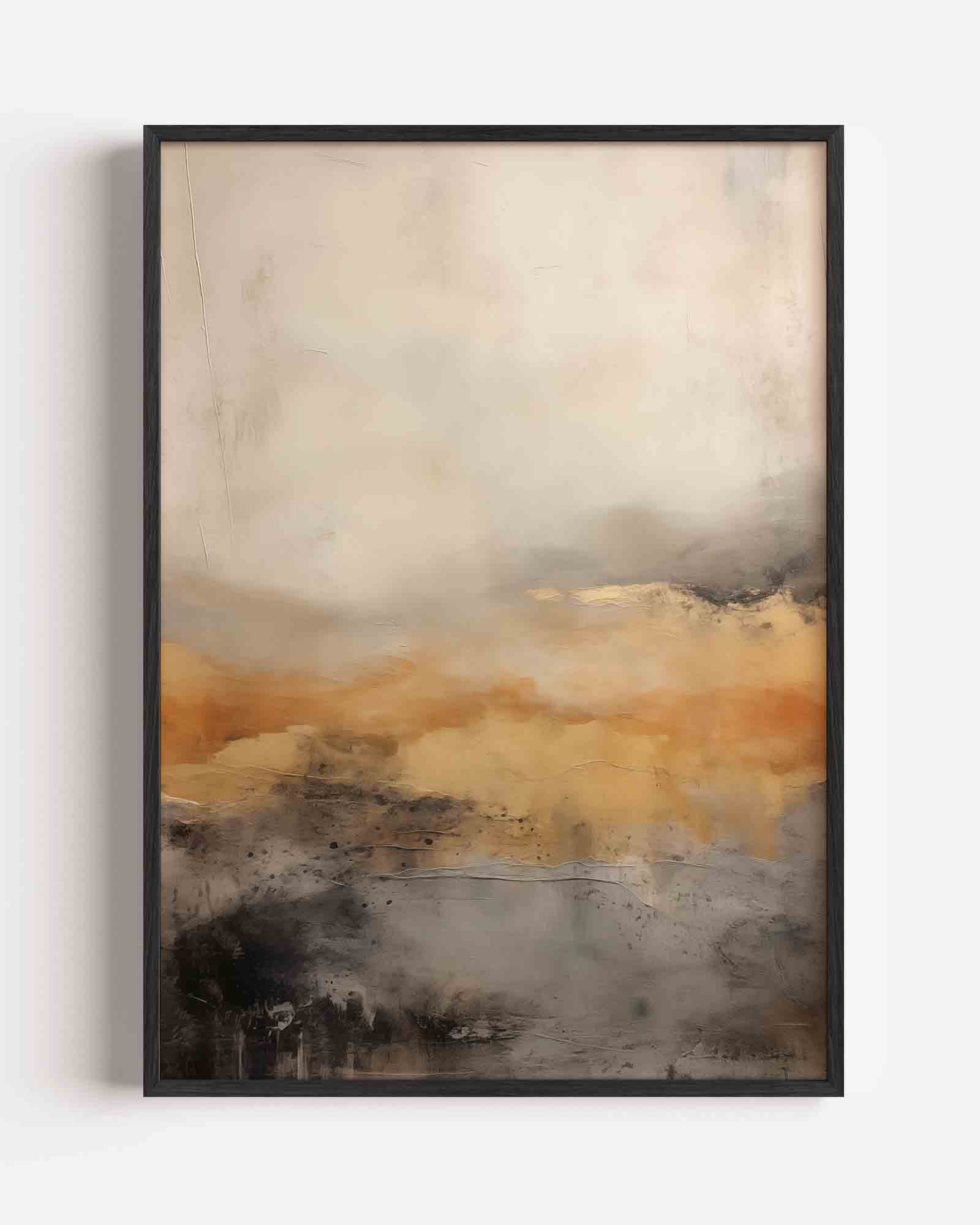 Abstracte landschap Poster