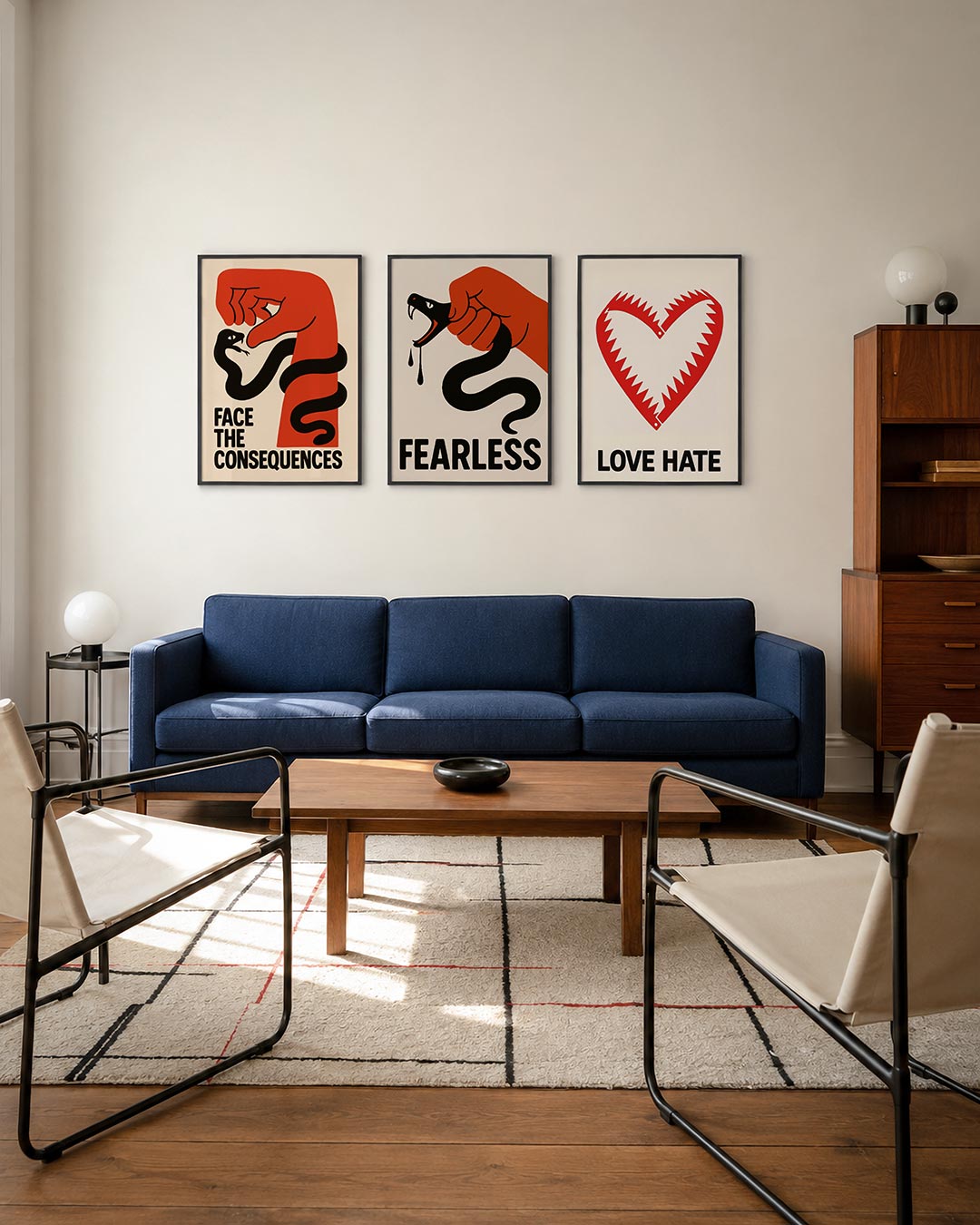 Krachtige confrontatie Posterset