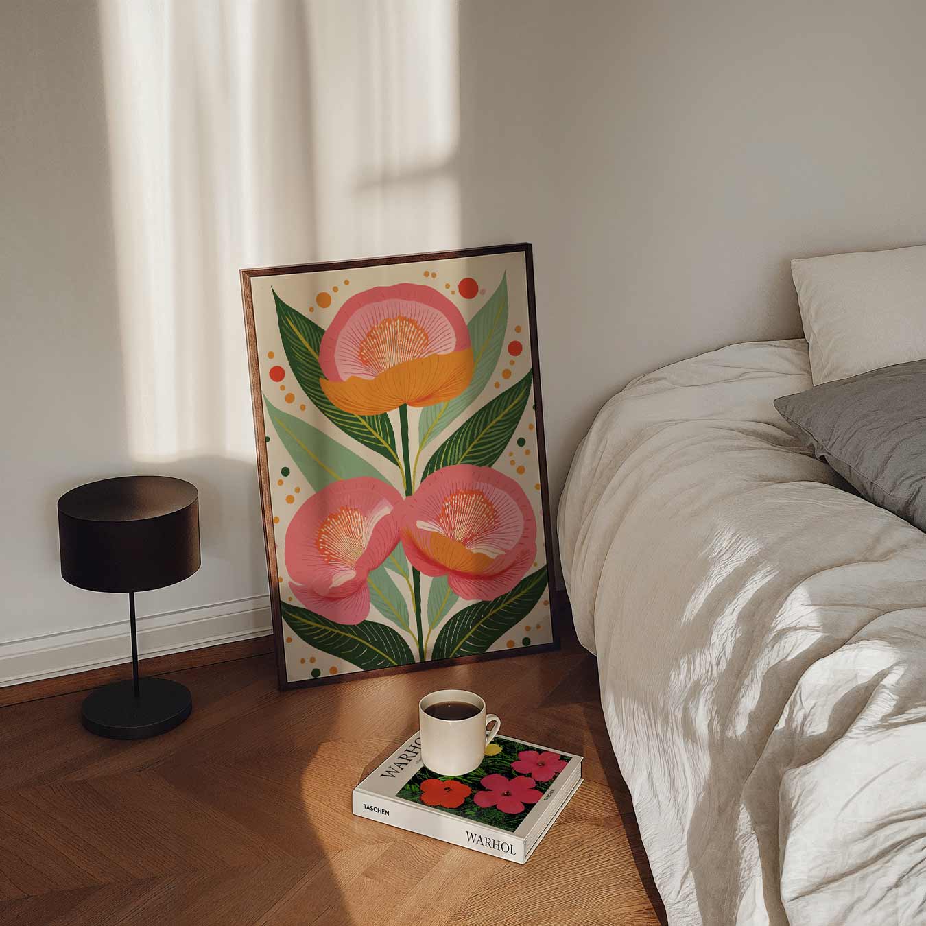 Bloemrijke Elegantie Poster-WallArtistic