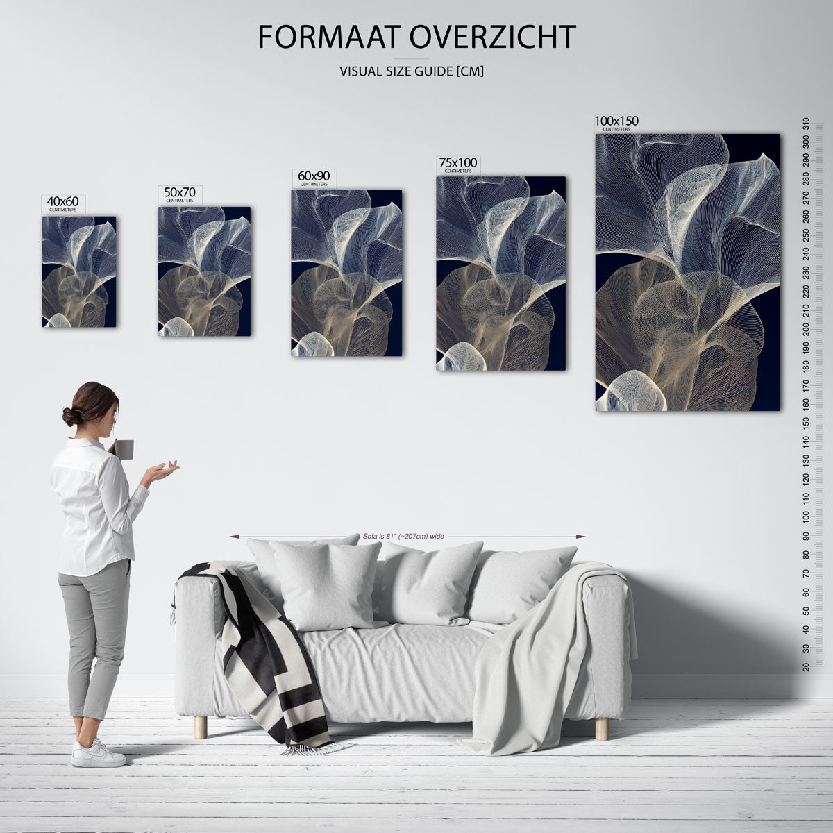 Organische lijnen Kunstwerk