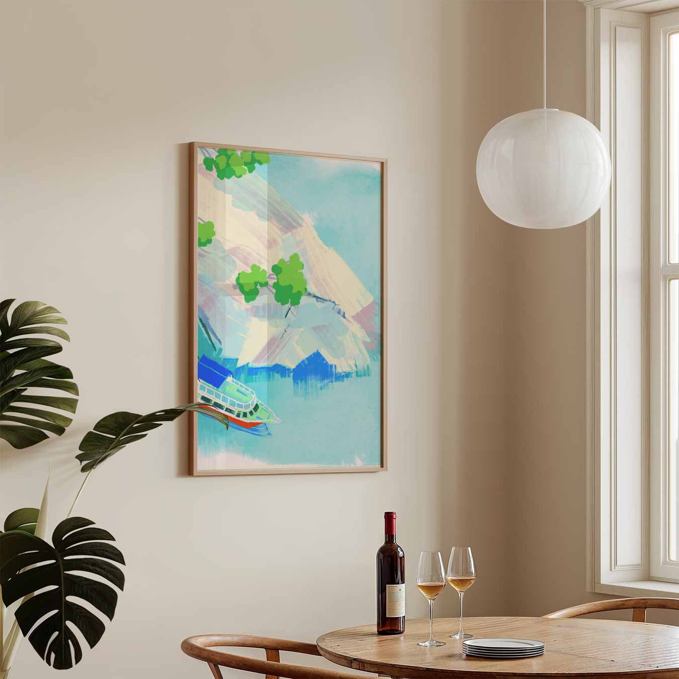 Kleurrijke Cruise Escape Poster-WallArtistic