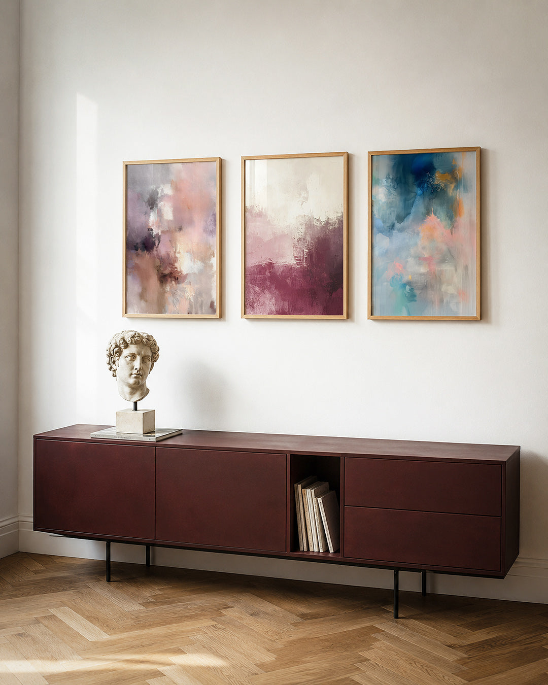 Zachte kleurvlakken Posterset