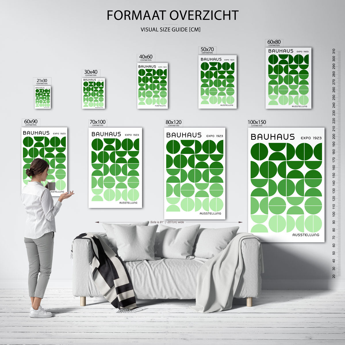 Vormritme en kleur Poster