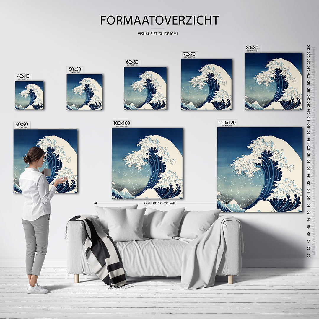 Dynamische golf Kunstwerk